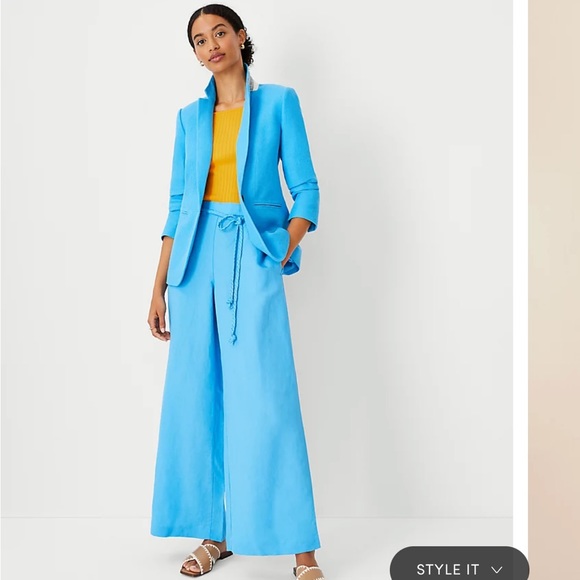 Ann Taylor The Hutton Blazer in Pique Texture Size 12 NWT - Picture 3 of 8